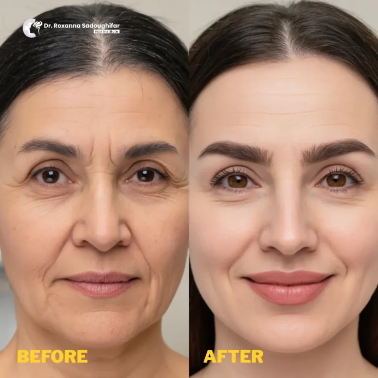 BOTOX before and after result photos Tehran Iran
