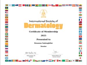 International Society of Dermatology Certificate of Membership